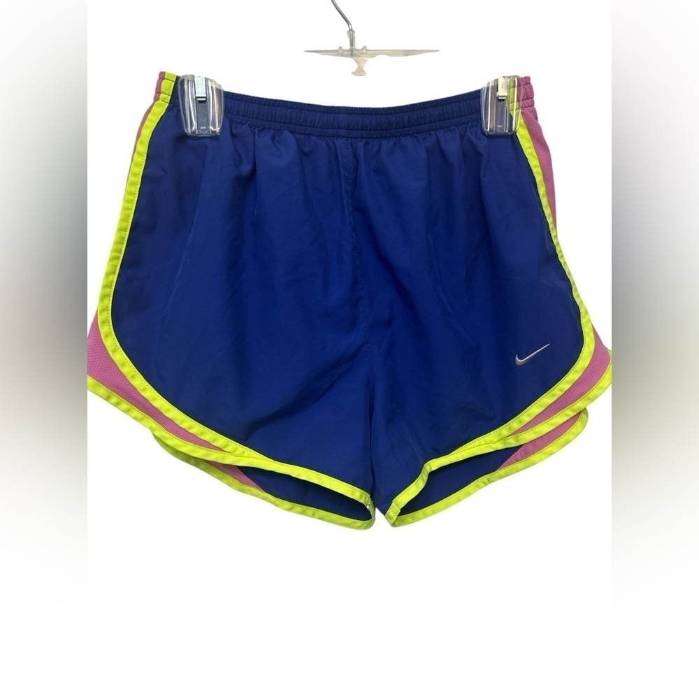Nike Dri Fit Running Shorts Blue Pink Size Medium